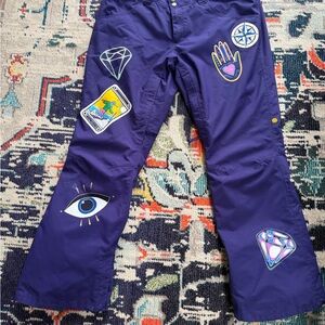 The North Face Ski Pants with Handpainted Graphics